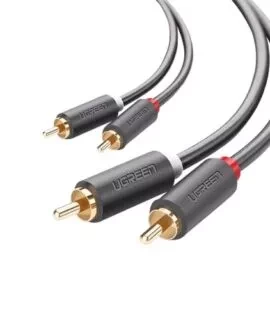 2RCA male to 2RCA male stereo audio video cable 3M